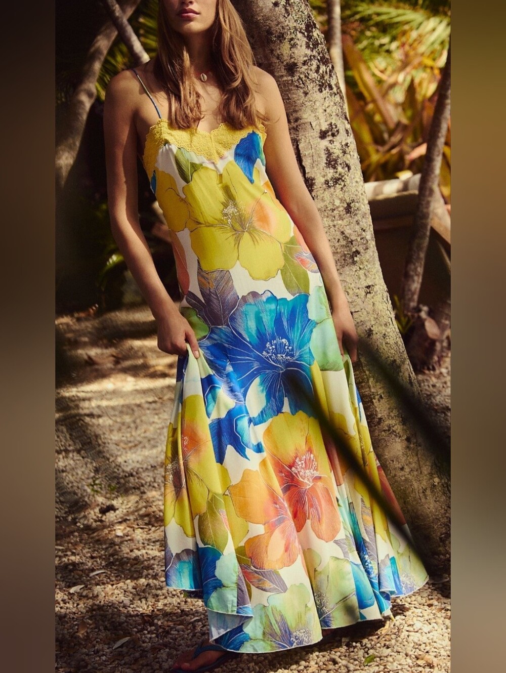 Free People Bloomspell Tropical Combo Floral Maxi Dress *Current*